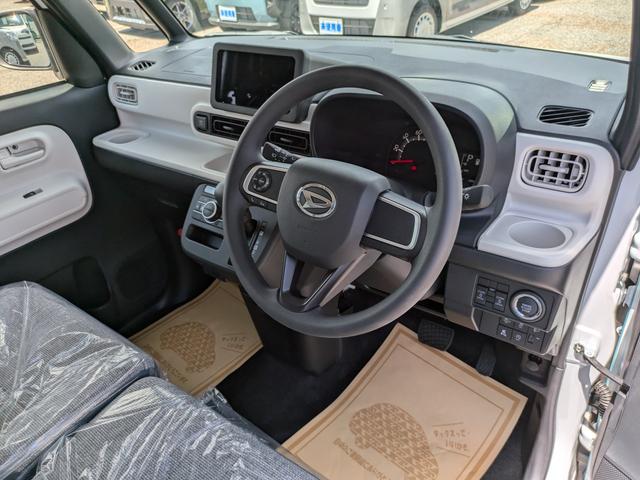 ムーヴキャンバス 届出済未使用車 オートライト バックカメラ USB ステアリングオーディオスイッチ リアパーキングセンサー オートエアコン プッシュスタート スマートキー 電動格納ミラー 左右電動スライドドア(23枚目)