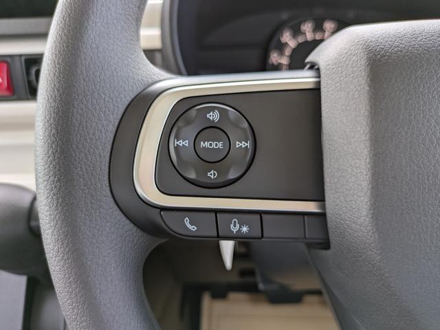 ムーヴキャンバス 届出済未使用車 オートライト バックカメラ USB ステアリングオーディオスイッチ リアパーキングセンサー オートエアコン プッシュスタート スマートキー 電動格納ミラー 左右電動スライドドア(26枚目)