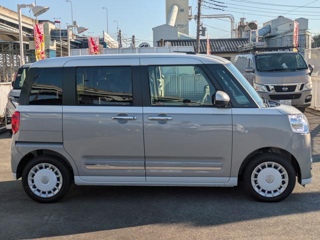 ムーヴキャンバス ストライプスＧ　届出済未使用車　前後障害物センサー　アイドルストップ　禁煙　Ｂカメラ　パワーウインドウ　セキュリティアラーム　フルフラット　スマートキープッシュスタート　カーテンエアバック　ＬＥＤライト（9枚目）