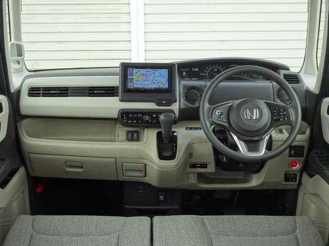 N-BOX G・Lホンダセンシング レーダブレーキ Sヒータ Aストップ 禁煙 ESC キーフリーシステム LEDライト フルセグ対応 バックM TVナビ スマートキー クルコン ETC 両席エアバック エアコン(4枚目)