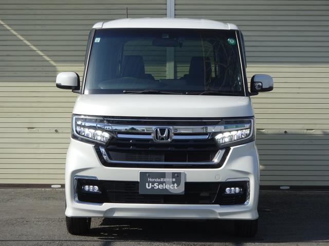 N-BOXカスタム Lターボ 地デジチューナー 衝突軽減ブレーキサポート LEDヘッドライ 1オーナー 禁煙 アイドリングS ターボエンジン PS カーテンエアバック シートヒータ エアバック USB AAC ABS(2枚目)