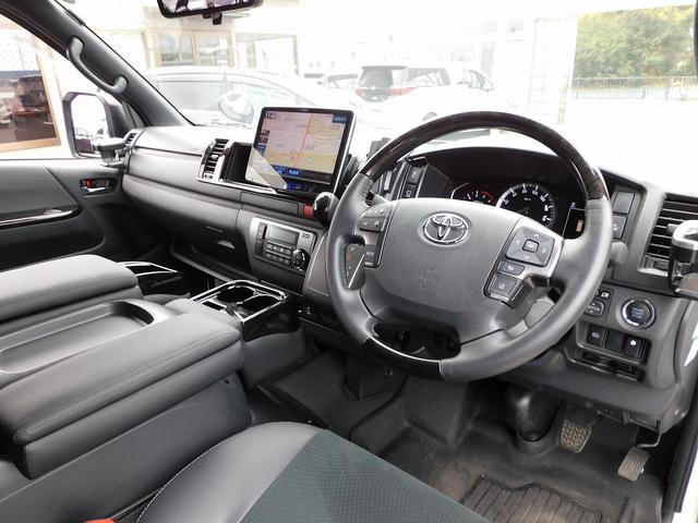 ハイエースバン スーパーGL ダークプライムII 11インチフルセグナビ・全周囲カメラ・BTオーディオ・両側自動ドア・LEDライト・フォグLED/デジタルミラー・モデリスタエアロ・16AW・トヨタセーフティセンス・ETC・ハーフレザーシート(27枚目)