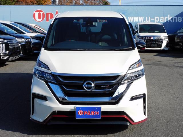 セレナ ニスモ メーカー9インチナビTV・全カメラ・CD・DVD・ブルートゥース・プロパイロット・Cセンサー・両自動ドア・ETC・LEDライト・LEDフォグ・17アルミ・USB・後席モニター・インテリキー・Pガラス(5枚目)