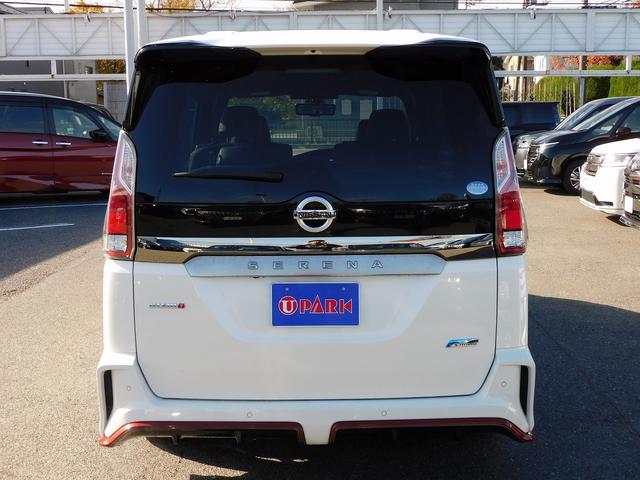 セレナ ニスモ メーカー9インチナビTV・全カメラ・CD・DVD・ブルートゥース・プロパイロット・Cセンサー・両自動ドア・ETC・LEDライト・LEDフォグ・17アルミ・USB・後席モニター・インテリキー・Pガラス(8枚目)