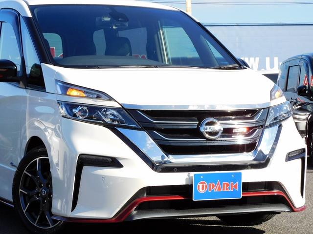 セレナ ニスモ メーカー9インチナビTV・全カメラ・CD・DVD・ブルートゥース・プロパイロット・Cセンサー・両自動ドア・ETC・LEDライト・LEDフォグ・17アルミ・USB・後席モニター・インテリキー・Pガラス(39枚目)