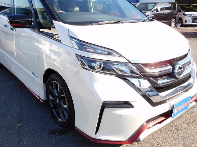 セレナ ニスモ メーカー9インチナビTV・全カメラ・CD・DVD・ブルートゥース・プロパイロット・Cセンサー・両自動ドア・ETC・LEDライト・LEDフォグ・17アルミ・USB・後席モニター・インテリキー・Pガラス(54枚目)