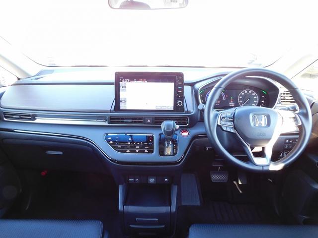 オデッセイハイブリッド ｅ：ＨＥＶアブソルート・ＥＸ　１０インチナビ地デジ・全カメラ・ＣＤ・ＤＶＤ・ブルートゥース・１８アルミ・レーダーＣ・ＬＫＡ・ＢＳＭ・両Ｐドア・Ｐゲート・ＬＥＤライト・ＵＳＢ・ＡＣ１００・Ｃソナー・パドルシフト・ＴＶキット・Ｐガラス（10枚目）