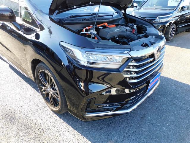 オデッセイハイブリッド ｅ：ＨＥＶアブソルート・ＥＸ　１０インチナビ地デジ・全カメラ・ＣＤ・ＤＶＤ・ブルートゥース・１８アルミ・レーダーＣ・ＬＫＡ・ＢＳＭ・両Ｐドア・Ｐゲート・ＬＥＤライト・ＵＳＢ・ＡＣ１００・Ｃソナー・パドルシフト・ＴＶキット・Ｐガラス（58枚目）