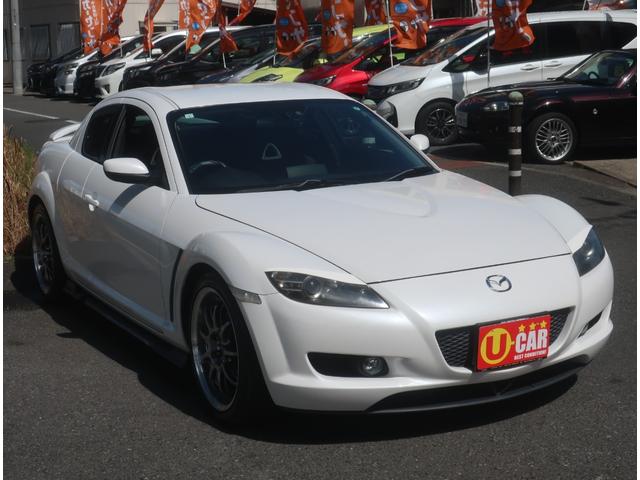 ＲＸ－８ ベースグレード　ＴＥＩＮ車高調　社外マフラー　ＷＯＲＫＥＭＯＴＩＯＮ１８インチアルミ　リア・サイドスポイラー　クイックリリース　ケンウッドナビ　地デジ　Ｂｌｕｅｔｏｏｔｈ　キーレス　ＥＴＣ　観音開き　ドラレコ（10枚目）