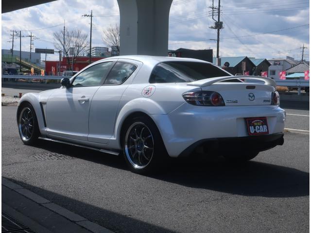 ＲＸ－８ ベースグレード　ＴＥＩＮ車高調　社外マフラー　ＷＯＲＫＥＭＯＴＩＯＮ１８インチアルミ　リア・サイドスポイラー　クイックリリース　ケンウッドナビ　地デジ　Ｂｌｕｅｔｏｏｔｈ　キーレス　ＥＴＣ　観音開き　ドラレコ（13枚目）