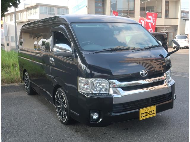 ハイエースワゴン ＧＬ　車中泊　ベットキット　１オーナー　ローダウン　社外１７インチアルミホイール　ナビ　地デジ　バックカメラ　Ｂｌｕｅｔｏｏｔｈ　フリップダウンモニター　パワースライドドア　スマートキー　ＬＥＤ　記録簿（13枚目）