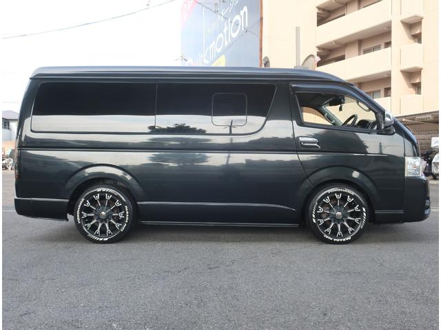 ハイエースワゴン ＧＬ　車中泊　ベットキット　１オーナー　ローダウン　社外１７インチアルミホイール　ナビ　地デジ　バックカメラ　Ｂｌｕｅｔｏｏｔｈ　フリップダウンモニター　パワースライドドア　スマートキー　ＬＥＤ　記録簿（33枚目）
