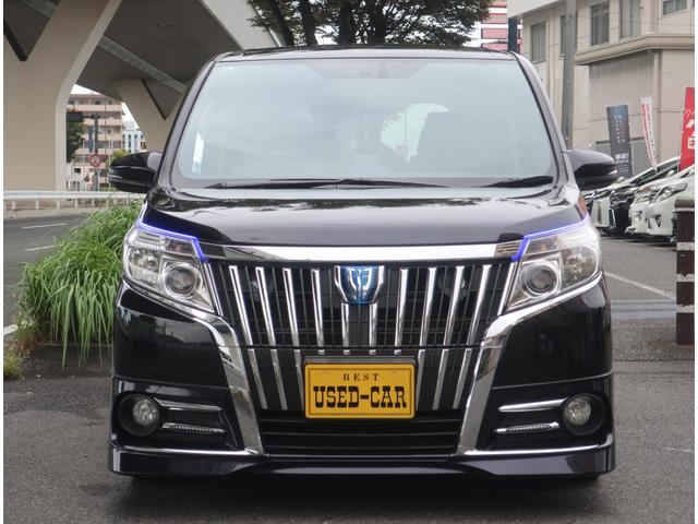 エスクァイア ハイブリッドＧｉ　フルエアロ　ローダウン　社外１９インチアルミホイール　ナビ　地デジ　バックカメラ　Ｂｌｕｅｔｏｏｔｈ　フリップダウンモニター　記録簿　両側パワースライドドア　シートヒーター　ビルトインＥＴＣ（7枚目）
