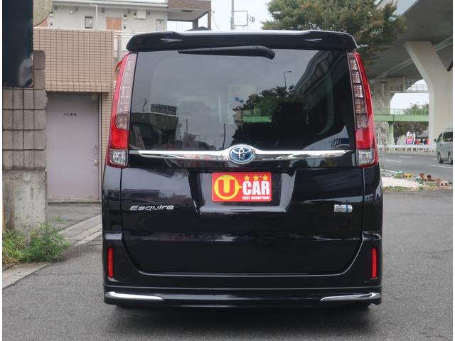 エスクァイア ハイブリッドＧｉ　フルエアロ　ローダウン　社外１９インチアルミホイール　ナビ　地デジ　バックカメラ　Ｂｌｕｅｔｏｏｔｈ　フリップダウンモニター　記録簿　両側パワースライドドア　シートヒーター　ビルトインＥＴＣ（8枚目）