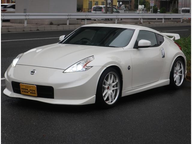 フェアレディZ バージョンニスモ TEIN車高調 WORK19インチアルミ ニスモ純正マフラー リアスポイラー ナビ 地デジ Bluetooth ハーフレザーシート インテリキー HIDヘッドライト パドルシフト ETC レーダー(11枚目)