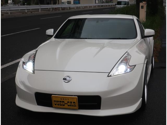 フェアレディZ バージョンニスモ TEIN車高調 WORK19インチアルミ ニスモ純正マフラー リアスポイラー ナビ 地デジ Bluetooth ハーフレザーシート インテリキー HIDヘッドライト パドルシフト ETC レーダー(14枚目)