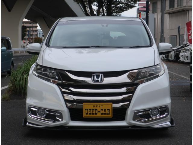 オデッセイ アブソルート　ユーザー買取車　ＴＥＩＮ車高調　フロントスポイラー　社外１９インチアルミホイール　ナビ　地デジ　バックカメラ　Ｂｌｕｅｔｏｏｔｈ　記録簿　パワースライドドア　フリップダウンモニター（ＨＤＭＩ接続可）（7枚目）