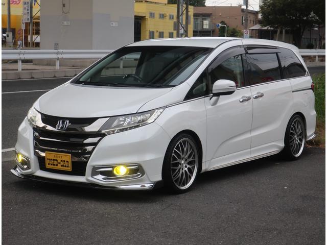 オデッセイ アブソルート　ユーザー買取車　ＴＥＩＮ車高調　フロントスポイラー　社外１９インチアルミホイール　ナビ　地デジ　バックカメラ　Ｂｌｕｅｔｏｏｔｈ　記録簿　パワースライドドア　フリップダウンモニター（ＨＤＭＩ接続可）（11枚目）