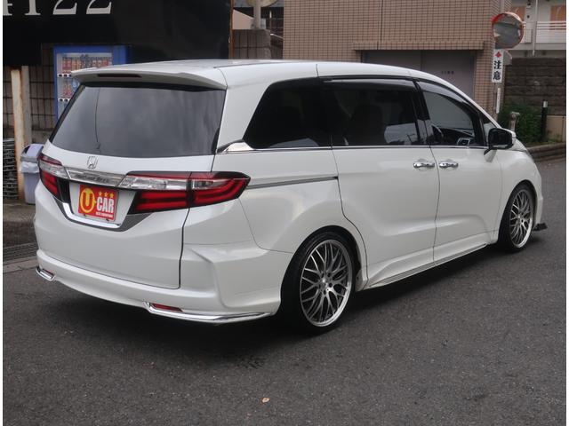 オデッセイ アブソルート　ユーザー買取車　ＴＥＩＮ車高調　フロントスポイラー　社外１９インチアルミホイール　ナビ　地デジ　バックカメラ　Ｂｌｕｅｔｏｏｔｈ　記録簿　パワースライドドア　フリップダウンモニター（ＨＤＭＩ接続可）（12枚目）