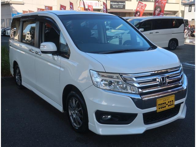 ステップワゴンスパーダ Z 後期型 ナビ 地デジフルセグ バックカメラ Bluetooth 両側パワースライドドア アイドリングストップ スマートキー ビルトインETC HIDヘッドライト フォグランプ 電動格納ミラー(10枚目)