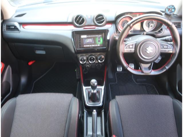 スイフトスポーツ ベースグレード 6速MT ガナドールマフラー TEINショック ケンウッドディスプレイオーディオ Apple CarPlay Android Auto バックカメラ 追加メーター デュアルセンサーブレーキサポート(9枚目)