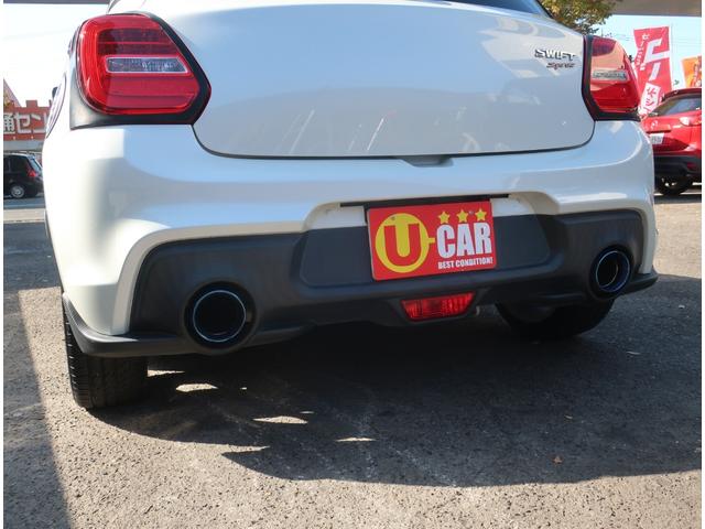 スイフトスポーツ ベースグレード 6速MT ガナドールマフラー TEINショック ケンウッドディスプレイオーディオ Apple CarPlay Android Auto バックカメラ 追加メーター デュアルセンサーブレーキサポート(16枚目)