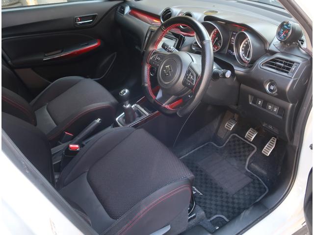 スイフトスポーツ ベースグレード 6速MT ガナドールマフラー TEINショック ケンウッドディスプレイオーディオ Apple CarPlay Android Auto バックカメラ 追加メーター デュアルセンサーブレーキサポート(20枚目)