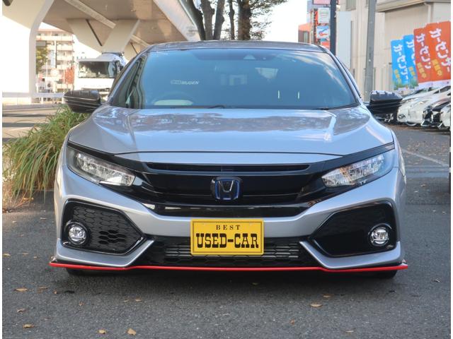 シビック ハッチバック ホンダセンシング 6速MT 無限フルバケシート 無限テール APEXiマフラー リアスポイラー ブリッツエアクリ クスコタワーバー ローダウン ナビ 地デジ バックカメラ Bluetooth 記録簿 クルコン(7枚目)