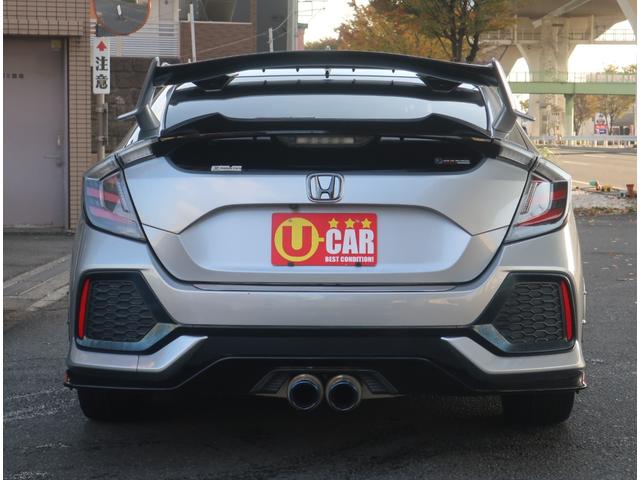 シビック ハッチバック ホンダセンシング 6速MT 無限フルバケシート 無限テール APEXiマフラー リアスポイラー ブリッツエアクリ クスコタワーバー ローダウン ナビ 地デジ バックカメラ Bluetooth 記録簿 クルコン(8枚目)