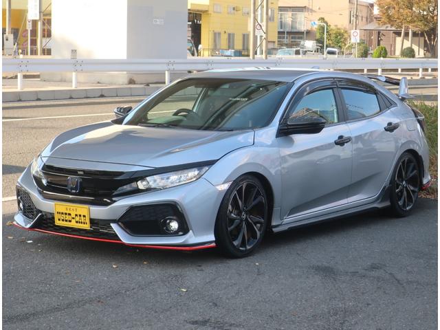 シビック ハッチバック ホンダセンシング 6速MT 無限フルバケシート 無限テール APEXiマフラー リアスポイラー ブリッツエアクリ クスコタワーバー ローダウン ナビ 地デジ バックカメラ Bluetooth 記録簿 クルコン(11枚目)