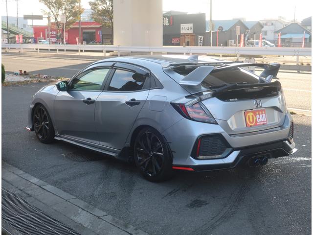 シビック ハッチバック ホンダセンシング 6速MT 無限フルバケシート 無限テール APEXiマフラー リアスポイラー ブリッツエアクリ クスコタワーバー ローダウン ナビ 地デジ バックカメラ Bluetooth 記録簿 クルコン(13枚目)