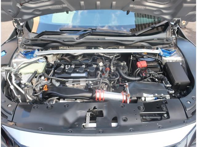 シビック ハッチバック ホンダセンシング 6速MT 無限フルバケシート 無限テール APEXiマフラー リアスポイラー ブリッツエアクリ クスコタワーバー ローダウン ナビ 地デジ バックカメラ Bluetooth 記録簿 クルコン(18枚目)