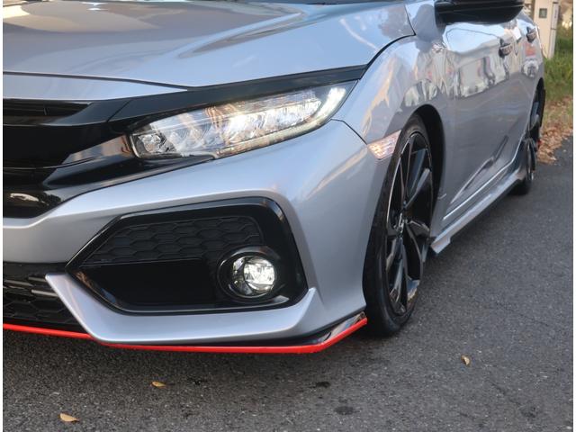 シビック ハッチバック ホンダセンシング 6速MT 無限フルバケシート 無限テール APEXiマフラー リアスポイラー ブリッツエアクリ クスコタワーバー ローダウン ナビ 地デジ バックカメラ Bluetooth 記録簿 クルコン(28枚目)