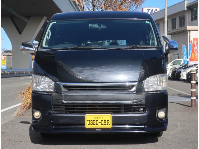 ハイエースワゴン ＧＬ　４型仕様　プロジェクターＬＥＤヘッドライト　バッドフェイス　モデリスタエアロ　ローダウン　社外１５インチアルミ　フローティングナビ　地デジ　バックカメラ　Ｂｌｕｅｔｏｏｔｈ　パワースライドドア　ＥＴＣ（7枚目）