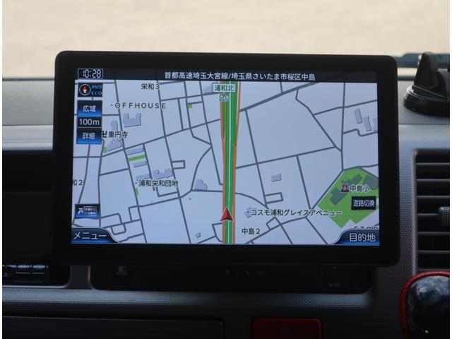 ハイエースワゴン ＧＬ　４型仕様　プロジェクターＬＥＤヘッドライト　バッドフェイス　モデリスタエアロ　ローダウン　社外１５インチアルミ　フローティングナビ　地デジ　バックカメラ　Ｂｌｕｅｔｏｏｔｈ　パワースライドドア　ＥＴＣ（30枚目）