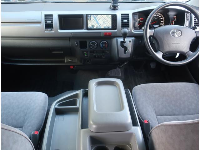 ハイエースワゴン ＧＬ　４型仕様　ナビ　地デジ　バックカメラ　Ｂｌｕｅｔｏｏｔｈ　パワースライドドア　ドライブレコーダー　ＥＴＣ　ＡＣ１００Ｖ　１０人乗り　電動格納ミラー　小窓付き　社外１５インチアルミホイール　Ｗエアコン（9枚目）