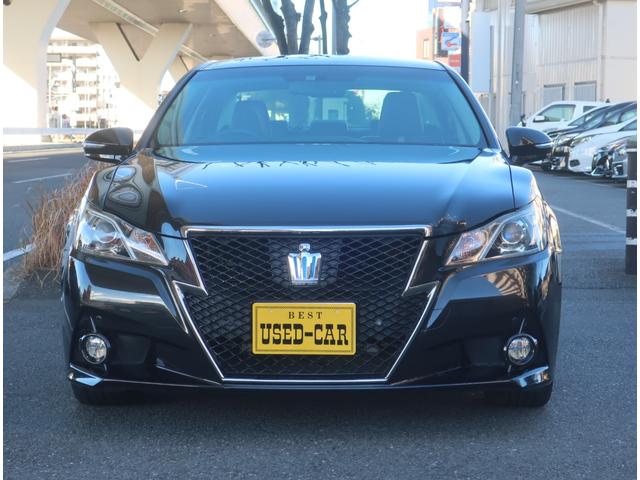 クラウンハイブリッド アスリートＳ　ブラックスタイル　特別仕様車　本革　純正ナビ　地デジ　バックカメラ　Ｂｌｕｅｔｏｏｔｈ　記録簿　クリアランスソナー　クルーズコントロール　パワーシート　シート＆ステアリングヒーター　ビルトインＥＴＣ　ＨＩＤライト（7枚目）