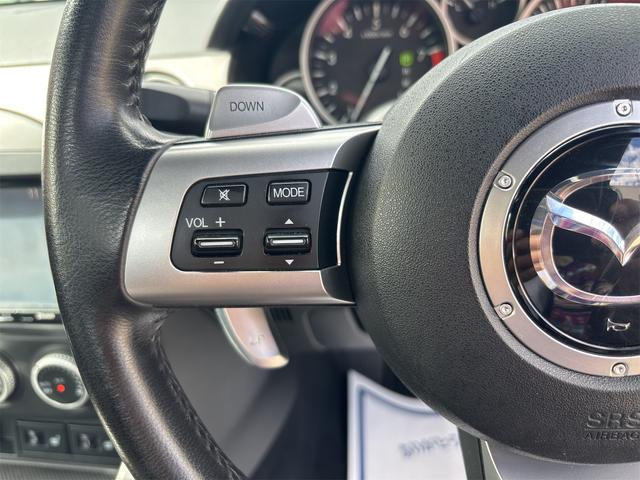 ロードスター VS RHT 禁煙車 ナビ フルセグTV ブルートゥース DVDビデオ CDラジオ バックモニタ ETC ドラレコ パドルシフト 左右シートヒーター HIDライト 専用革シート Wエアバック サイドエアバック(16枚目)