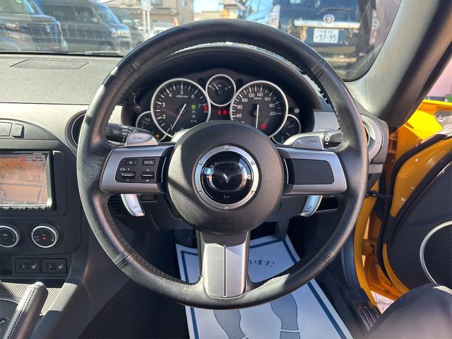 ロードスター VS RHT HDDナビ ワンセグ ブルートゥース DVDビデオ CDラジオ BOSEサウンド 禁煙車 HIDライト 専用革シート Wエアバック サイドエアバック ABS パドルシフト 電動オープン アルミホイール(4枚目)