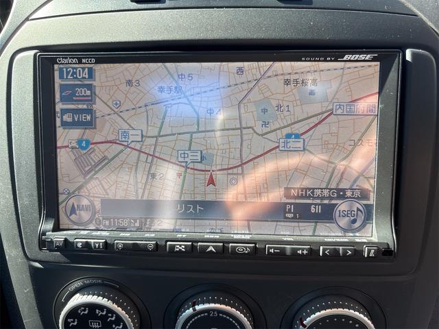 ロードスター VS RHT HDDナビ ワンセグ ブルートゥース DVDビデオ CDラジオ BOSEサウンド 禁煙車 HIDライト 専用革シート Wエアバック サイドエアバック ABS パドルシフト 電動オープン アルミホイール(13枚目)