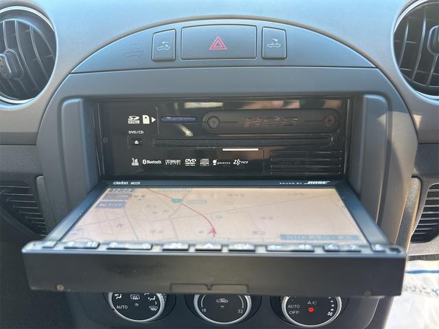 ロードスター VS RHT HDDナビ ワンセグ ブルートゥース DVDビデオ CDラジオ BOSEサウンド 禁煙車 HIDライト 専用革シート Wエアバック サイドエアバック ABS パドルシフト 電動オープン アルミホイール(14枚目)