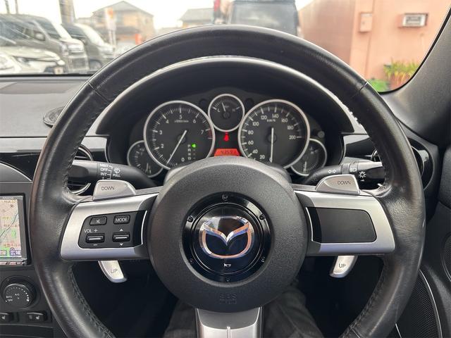 ロードスター ＶＳ　ＲＨＴ　ＨＤＤナビ　フルセグ　ＤＶＤビデオ　ＣＤラジオ　ＥＴＣ　パドルシフト　禁煙車　ＨＩＤライト　フォグランプ　左右シートヒーター　革シート　アドバンスドキー　Ｗエアバック　サイドエアバック　ＡＢＳ（9枚目）