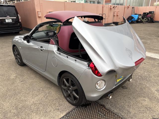 コペン セロ S ナビフルセグ ブルートゥース DVDビデオ CD バックモニタ ETC ドラレコ 左右シートヒーター 禁煙車 ワーク16インチアルミホイール タワーバー 専用レカロシート LEDフォグ ビルシュタイン(56枚目)