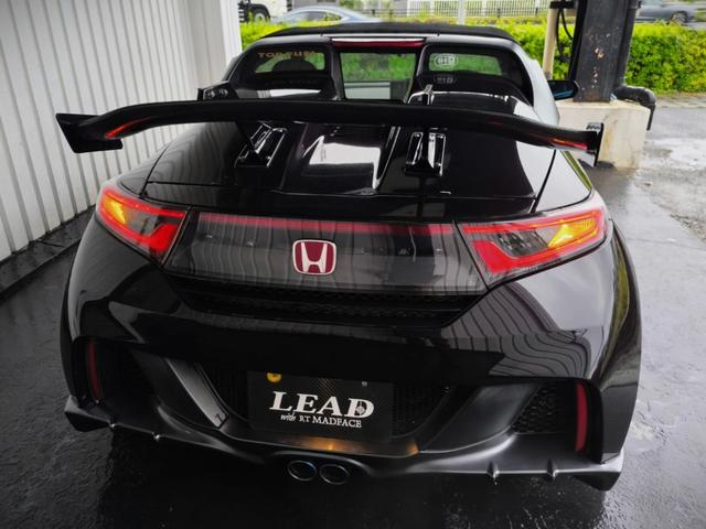S660 α HKS GT100Rタービン・エアクリーナー・キャタライザー・フラッシュエディター/柿本改マフラー/BLITZ車高調/MUGENフルエアロ/Result Japan ボンネット・ウイング(46枚目)