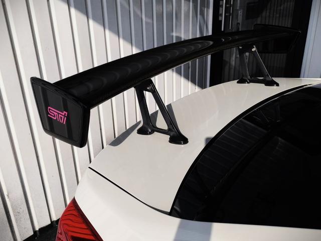 WRX STI STI タイプS HKSマフラー/純正ビルシュタイン/DIXCELローター/STiフルエアロ・カーボンウイング・フロントグリル/AXIS PARTSカーボンミラー/Panasonicナビ/純正 18インチホイール(50枚目)