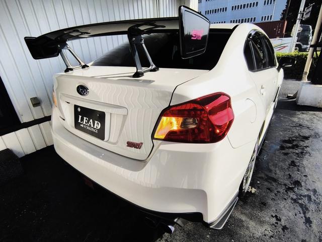 WRX STI STI タイプS HKSマフラー/純正ビルシュタイン/DIXCELローター/STiフルエアロ・カーボンウイング・フロントグリル/AXIS PARTSカーボンミラー/Panasonicナビ/純正 18インチホイール(51枚目)