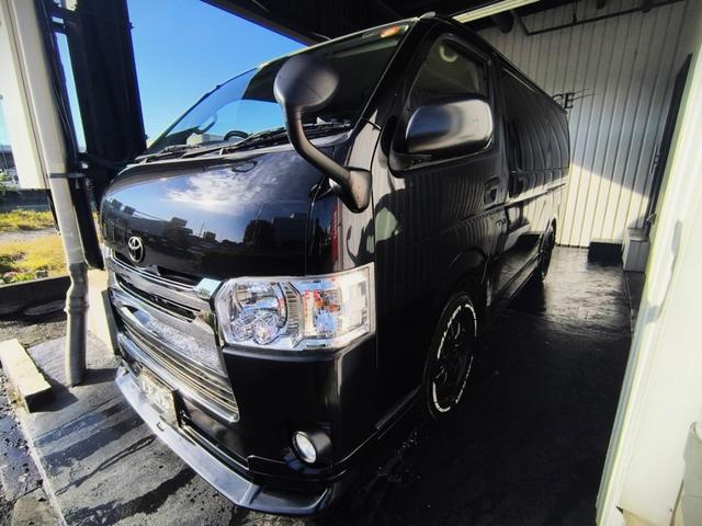 レジアスエースバン ロングDX GLパッケージ バンからワゴンに変更(12乗り公認済み)/PIVOT スロコン/社外 フロントリップ/ALPINEフリップダウンモニター・ナビ/デジタルインナーミラー/シートカバー/社外 16インチホイール(5枚目)