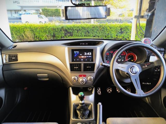 インプレッサ WRX STi ZERO SPORTインテークパイプ/STi純正オプションマフラー・フロントリップ/HKS車高調/Defiブースト計/NARDIステアリング/G.speed G-01 18インチホイール(15枚目)