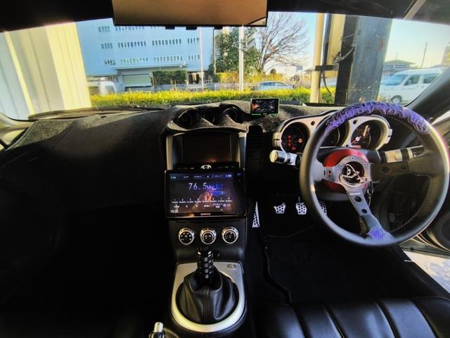 フェアレディZ バージョンST HPIエアクリーナー/TOMEIチタンマフラー/社外イグニッションコイル/TEIN車高調/STAGEA純正フロントアッパーアーム/originフルエアロ/central20ボンネット(12枚目)