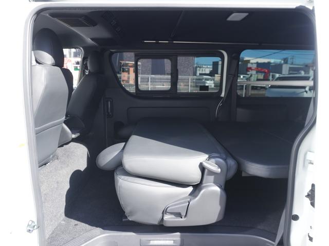 ハイエースバン スーパーGL ダークプライムII BIG-Xシンプルモデル ETC ベッドキット 全周囲カメラ フロントスポイラー バッドパネルボンネット ESSEX17インチアルミ 25mmオーバーフェンダー(75枚目)